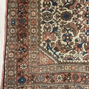 traditional vintage hand knotted carpet 3'3" x 6'5" wool area rug